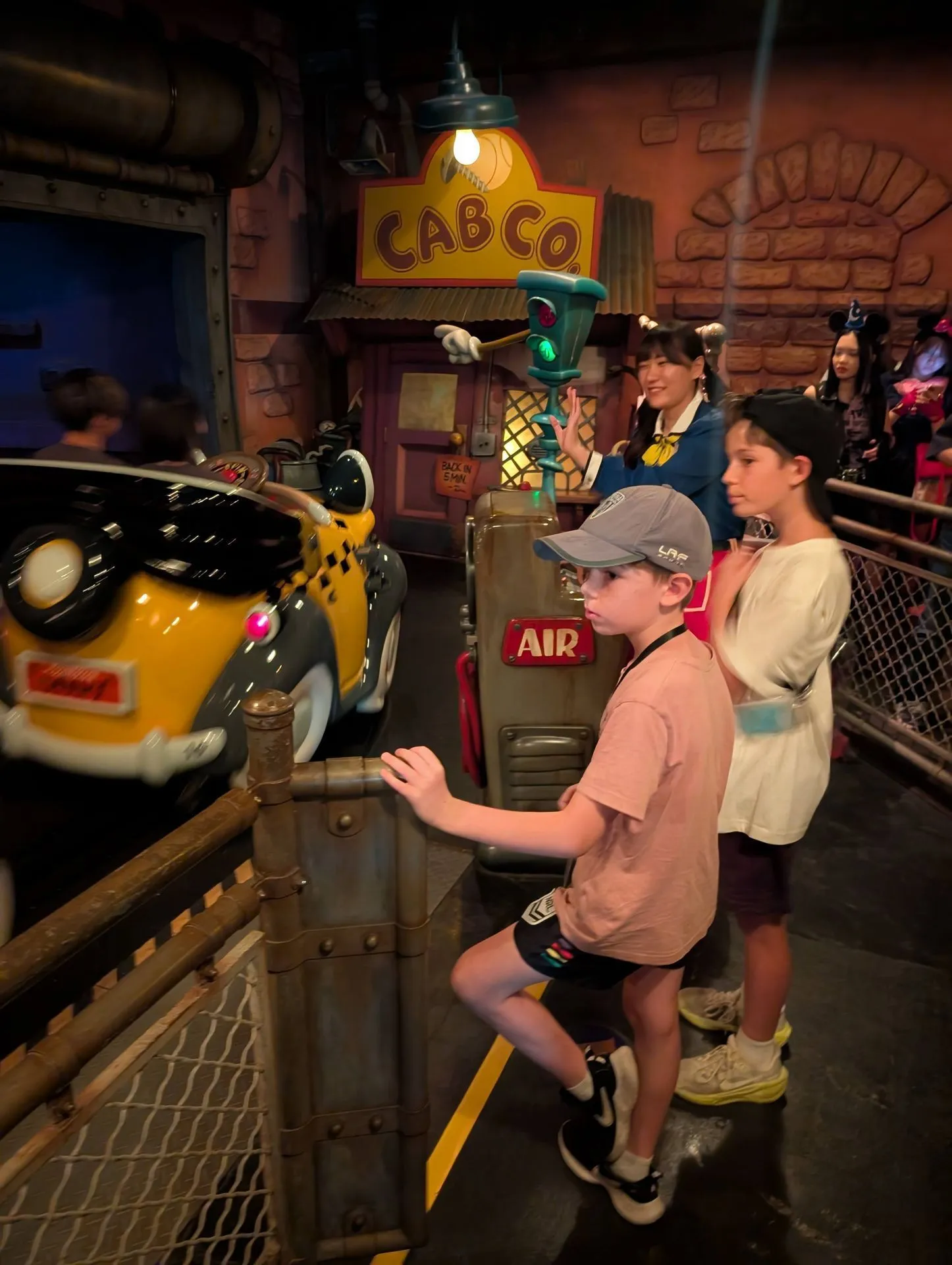 Roger Rabbit's Car Toon Spin ride in Toontown at Tokyo Disneyland