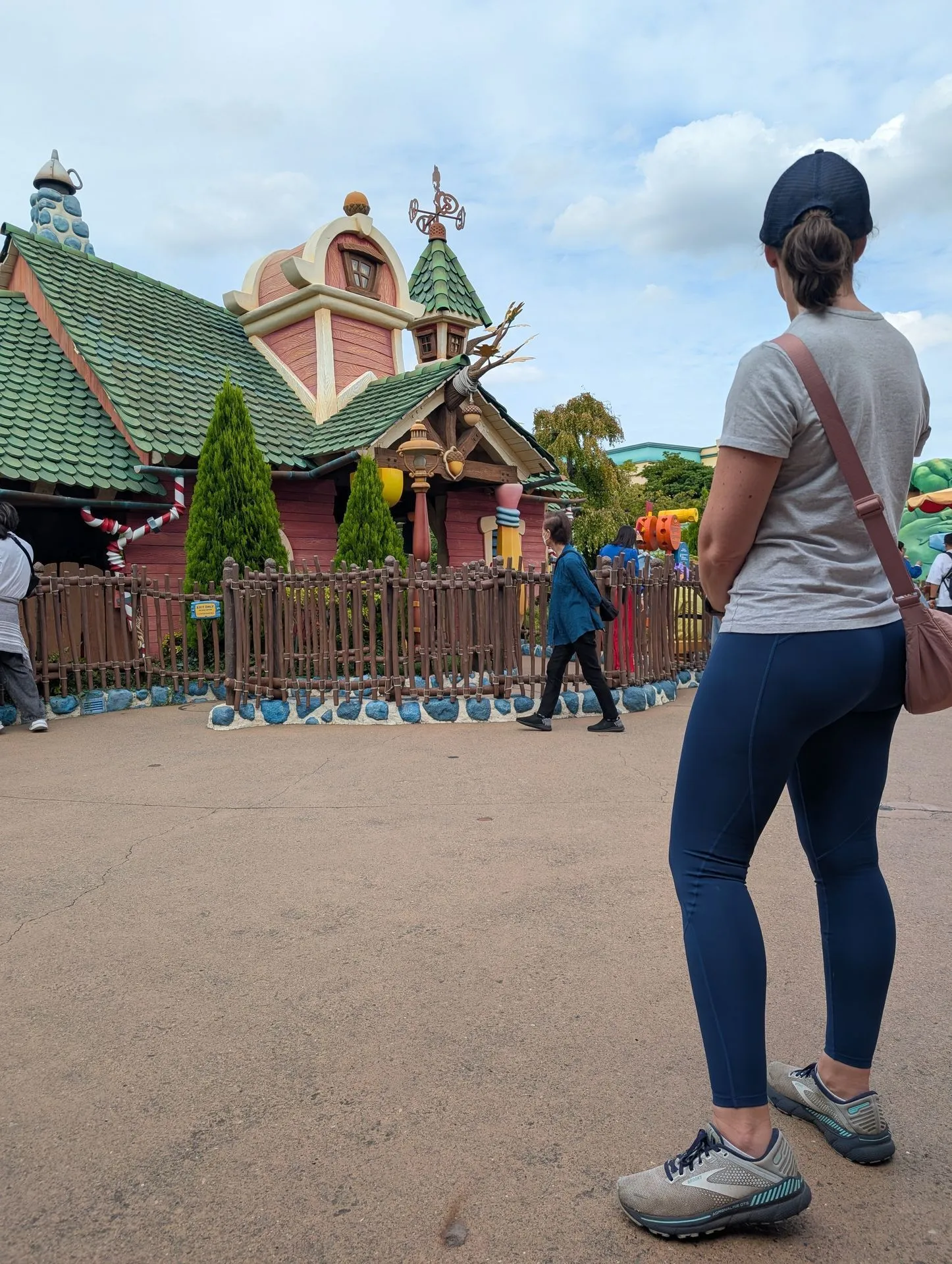 The colourful cartoon buildings of Toontown at Tokyo Disneyland