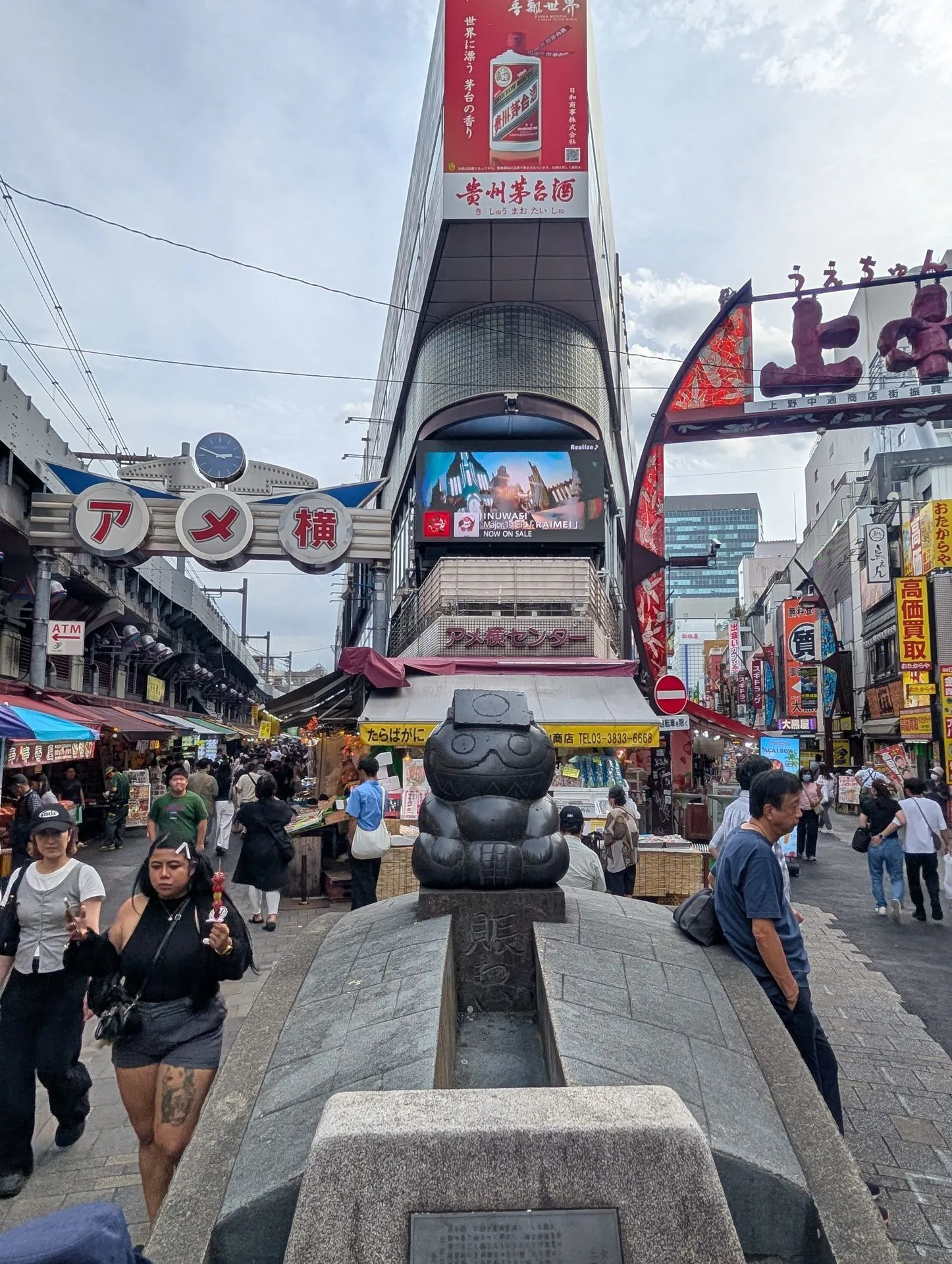 Ameyoko outdoor market street near Ueno station in Tokyo